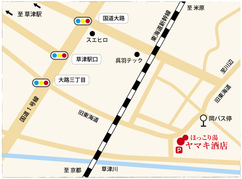 ヤマキ酒店地図